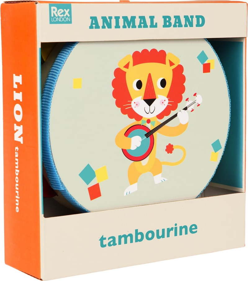 Hudební hračka Tambourine Animal Band – Rex London Rex London