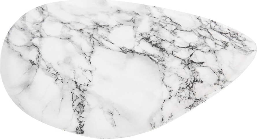 Kovový dekorativní tác 26x29.5 cm Marble Look – PT LIVING PT LIVING