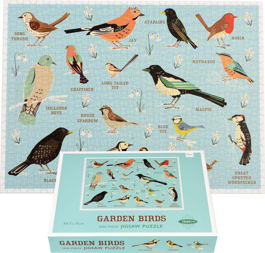 Puzzle (počet dílků 1000) Garden Birds – Rex London Rex London