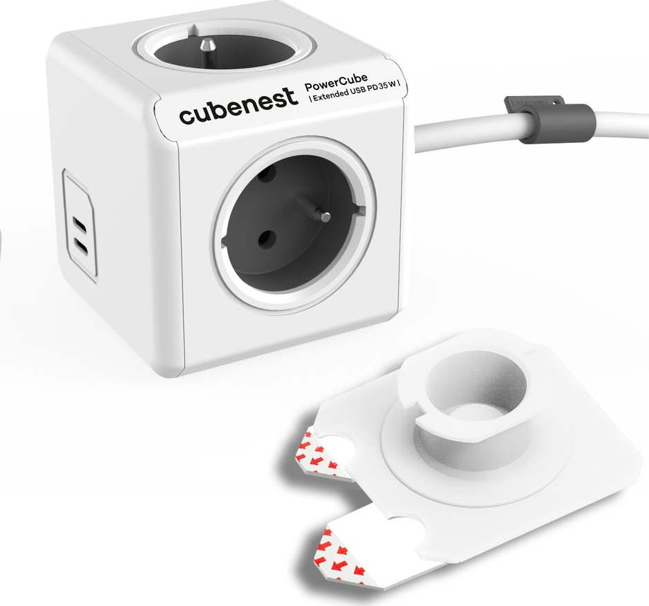 Rozbočovací zásuvka PowerCube Extended USB – Cubenest CubeNest