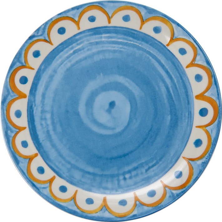 Světle modré porcelánové talíře v sadě 6 ks ø 27 cm Tangeri blue – Villa Altachiara Villa Altachiara