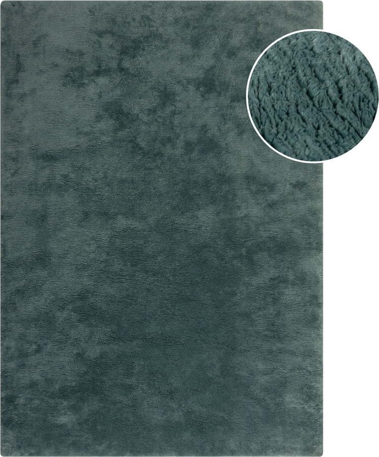 Syntetická kožešina v petrolejové barvě 160x230 cm Faroe Wool Look Fur – Flair Rugs Flair Rugs