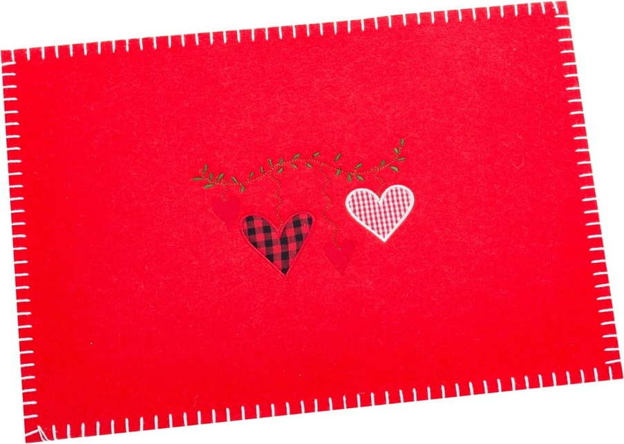 Látkové prostírání 30x40 cm Christmas Heart – Casa Selección Casa Selección