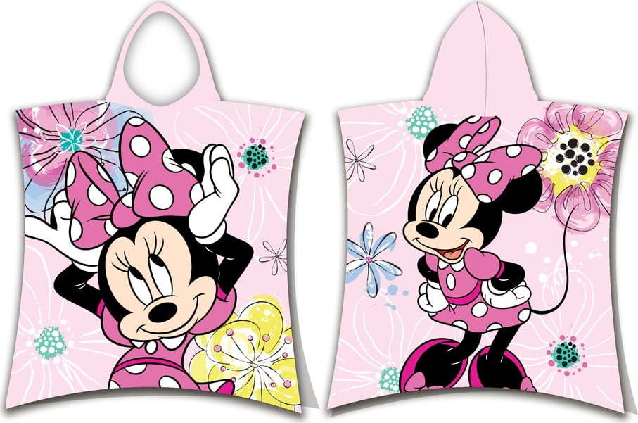 Růžový froté dětský župan Minnie – Jerry Fabrics Jerry Fabrics