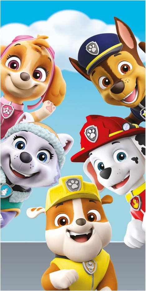 Bavlněná dětská osuška 70x140 cm Paw Patrol – Jerry Fabrics Jerry Fabrics