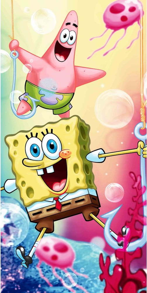 Bavlněná dětská osuška 70x140 cm Sponge Bob – Jerry Fabrics Jerry Fabrics