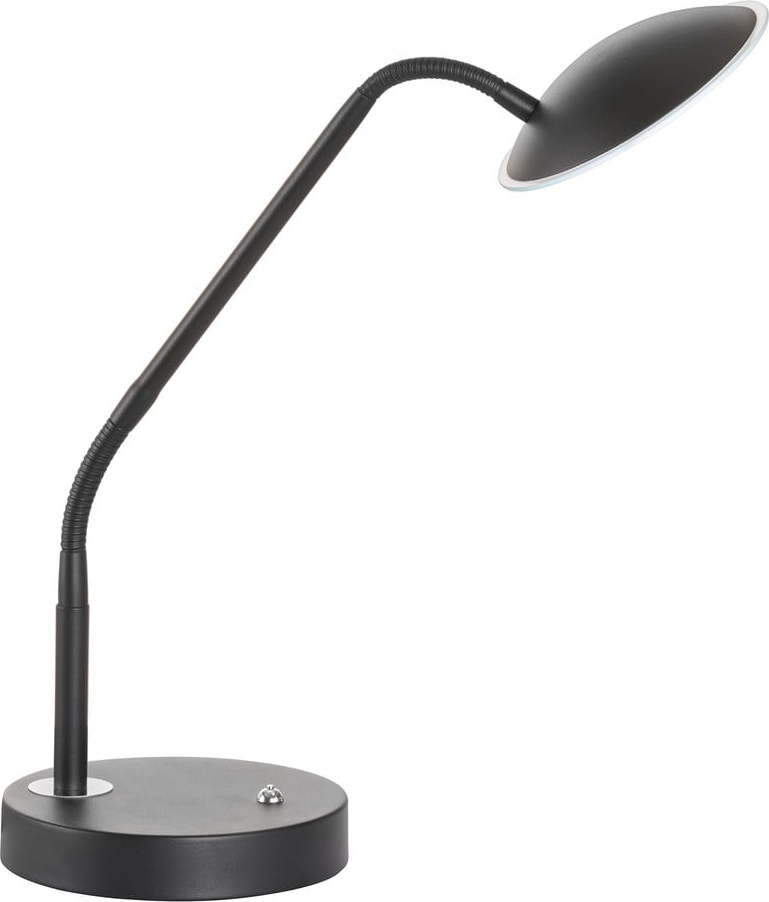 Černá LED stmívatelná stolní lampa se skleněným stínidlem (výška 60 cm) Tallri – Fischer & Honsel Fischer & Honsel