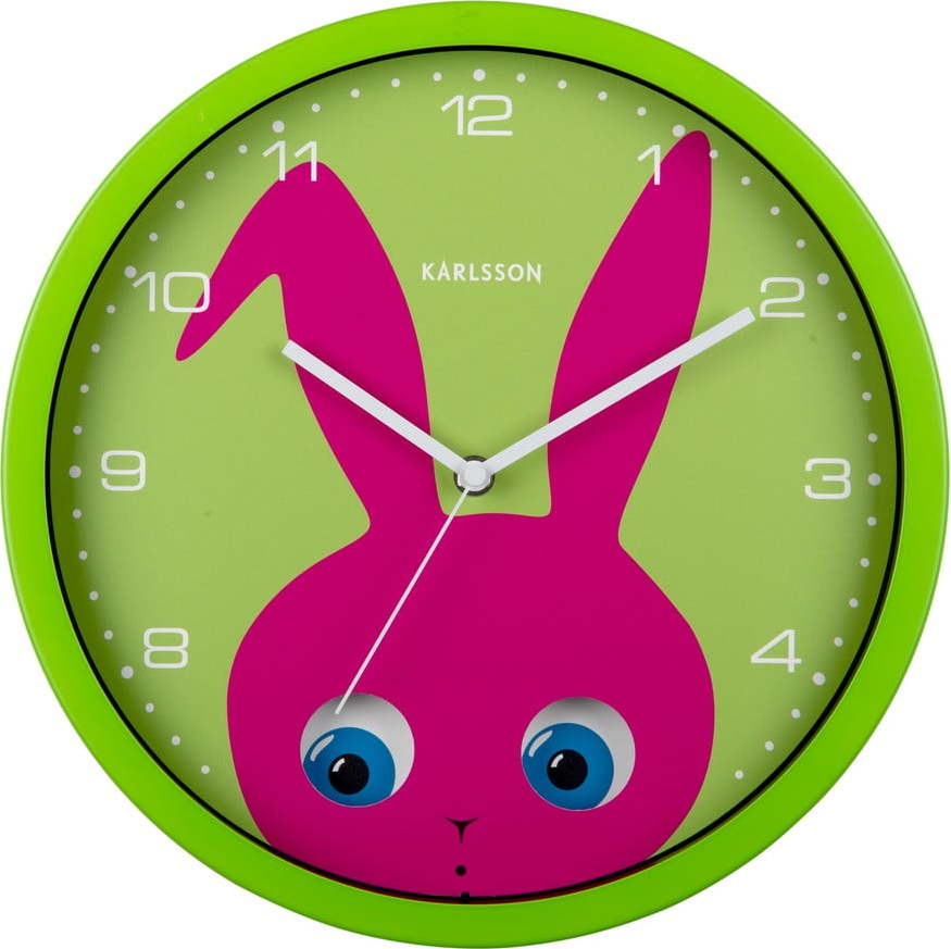 Dětské hodiny ø 31 cm Peekaboo Bunny – Karlsson Karlsson