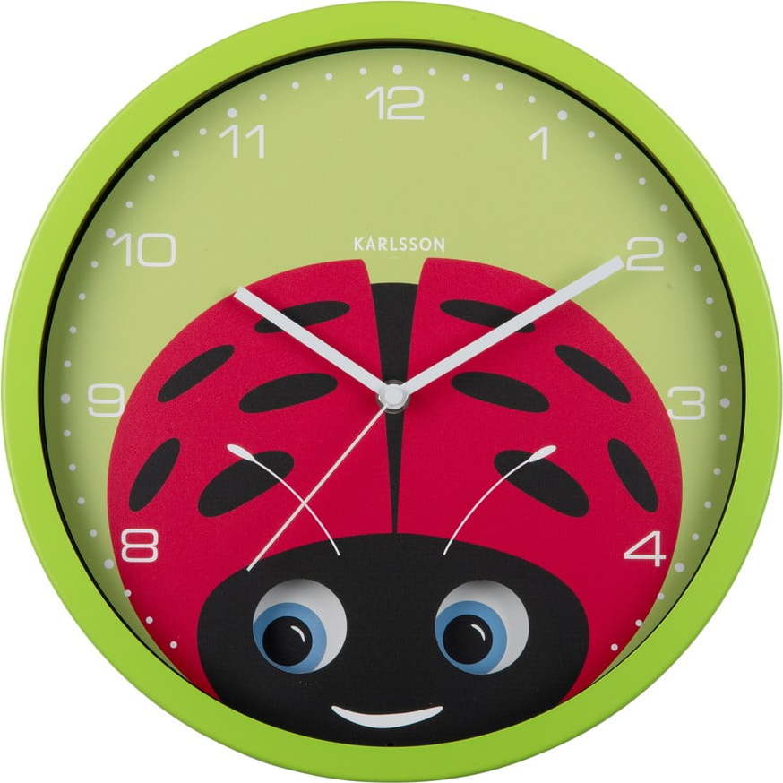 Dětské hodiny ø 31 cm Peekaboo Ladybug – Karlsson Karlsson