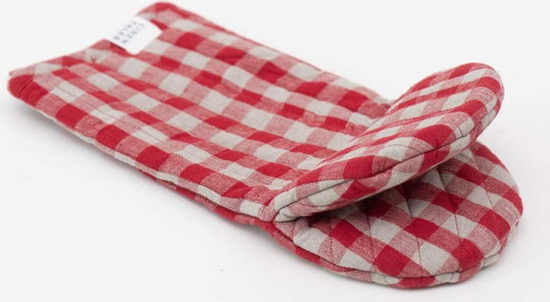 Lněná chňapka Red Gingham – Linen Tales Linen Tales