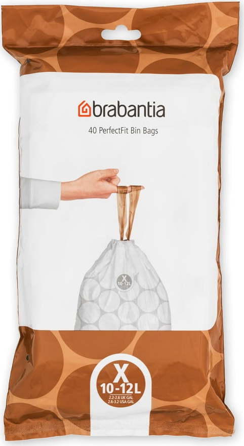 Pytle na odpadky v sadě 40 ks 12 l PerfectFit X – Brabantia Brabantia