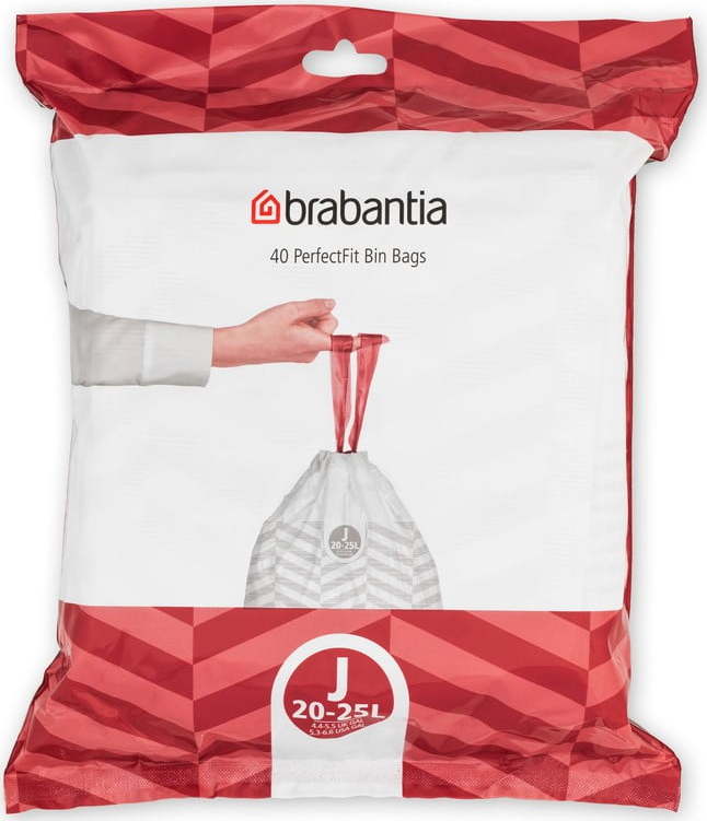 Pytle na odpadky v sadě 40 ks 25 l PerfectFit J – Brabantia Brabantia