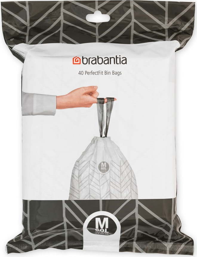 Pytle na odpadky v sadě 40 ks 60 l PerfectFit M – Brabantia Brabantia