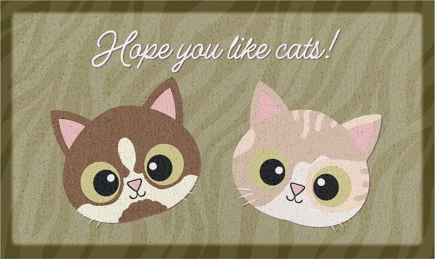 Rohožka 40x70 cm Hope You Like Cats – Artsy Doormats Artsy Doormats