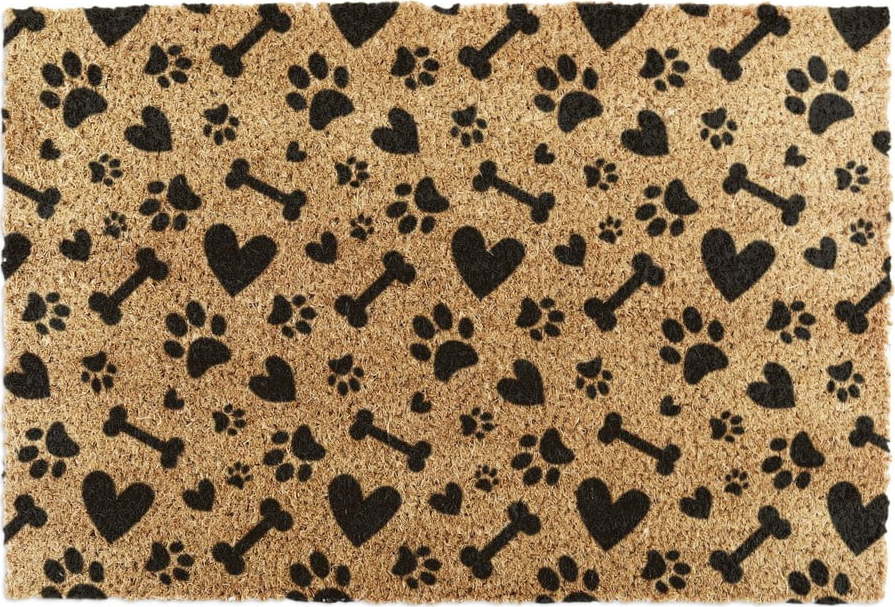 Rohožka z kokosového vlákna 40x60 cm Paws and Bones – Artsy Doormats Artsy Doormats