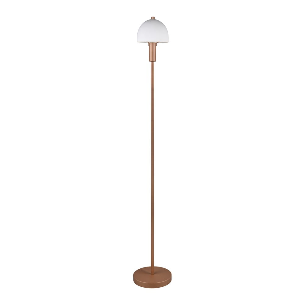 Stojací lampa v bronzové barvě se skleněným stínidlem (výška 120 cm) Glenn – Trio TRIO