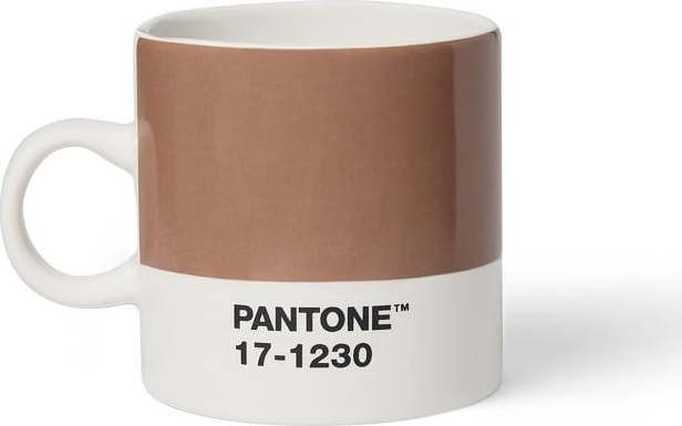 Světle hnědý keramický hrnek na espresso 120 ml Mocha Mousse 17-1230 – Pantone Pantone