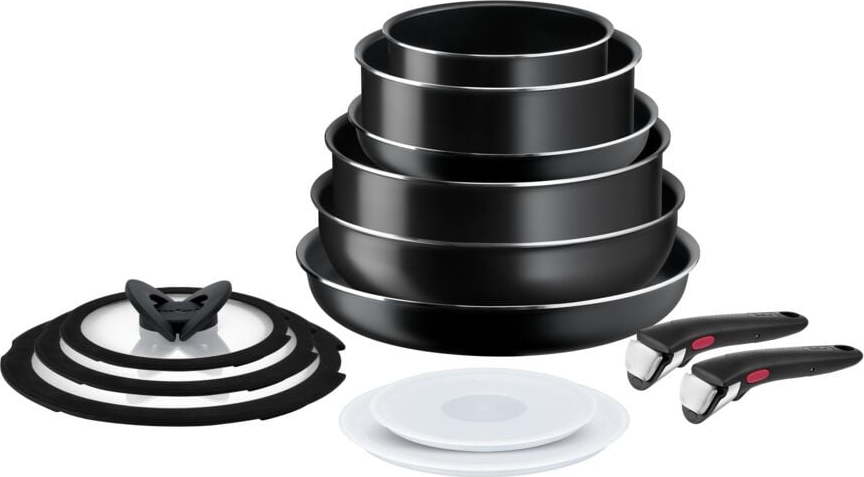 Hliníková sada nádobí 13 ks INGENIO EASY COOK & CLEAN BLACK L1549023 – Tefal Tefal