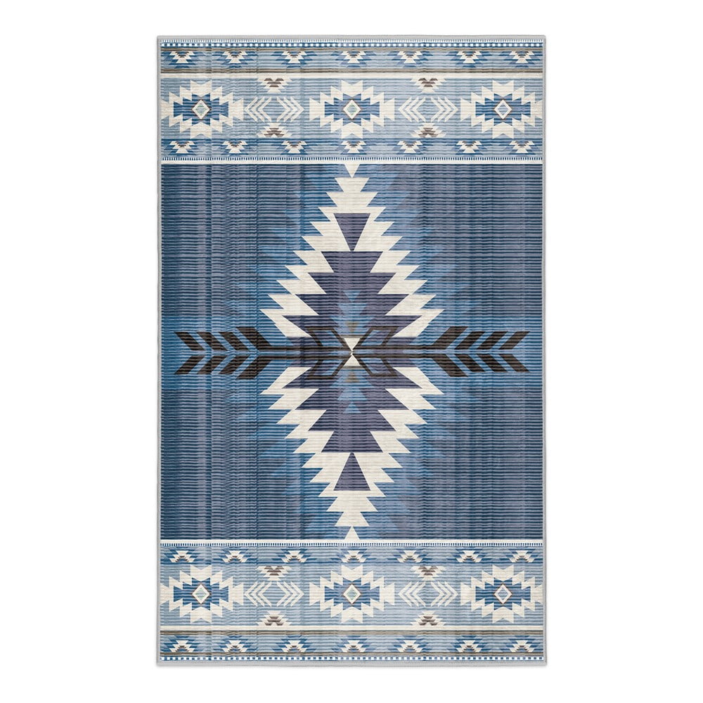 Modrý pratelný koberec 120x180 cm Ethnic Geo – Mila Home Mila Home