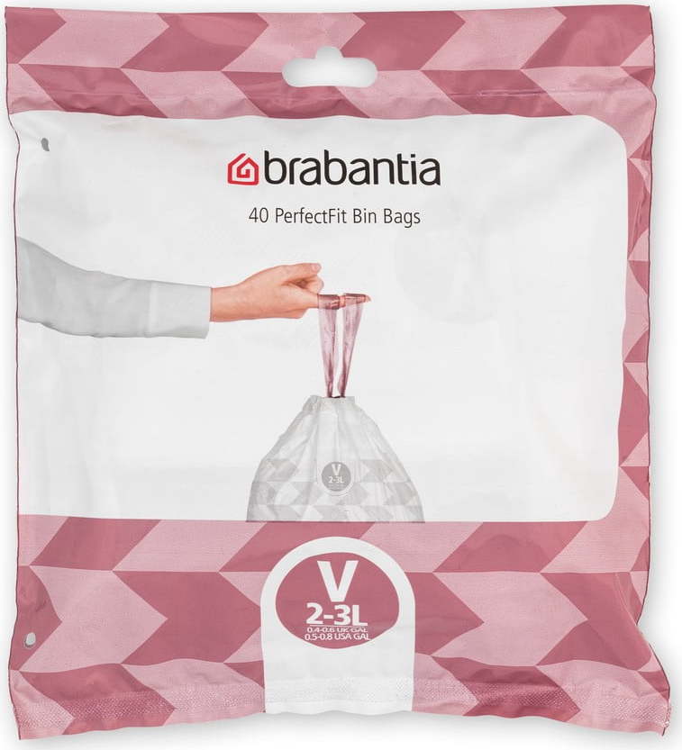 Pytle na odpadky v sadě 40 ks 3 l PerfectFit V – Brabantia Brabantia