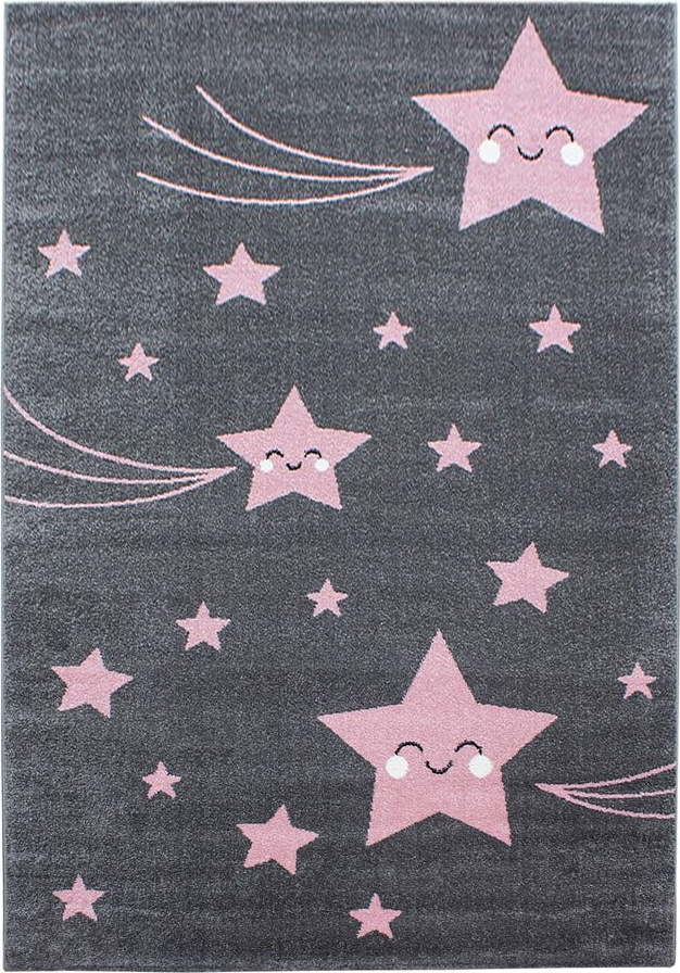 Růžovo-šedý dětský koberec 120x170 cm Kids – Ayyildiz Carpets Ayyildiz Carpets