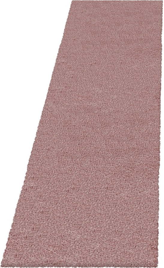 Růžový běhoun 80x250 cm Fluffy – Ayyildiz Carpets Ayyildiz Carpets