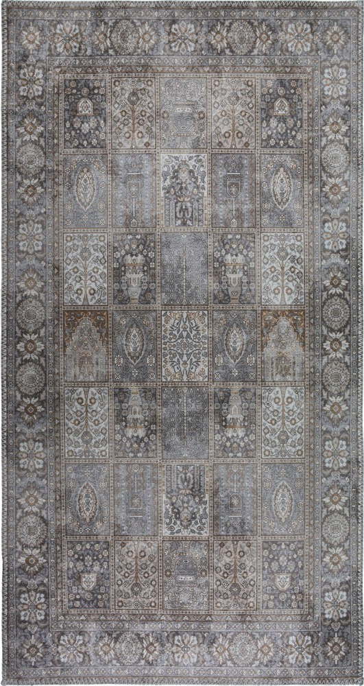 Šedý pratelný běhoun 80x200 cm Vintage Orient – Vitaus Vitaus