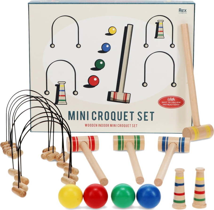 Stolní kroket Mini Croquet Set – Rex London Rex London