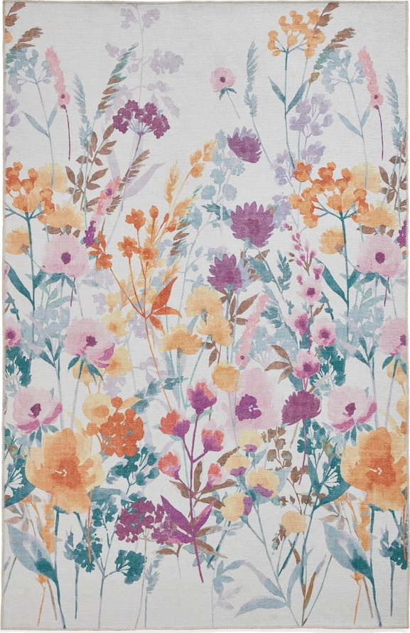 Žlutý pratelný běhoun 61x170 cm Country Floral – Catherine Lansfield Catherine Lansfield