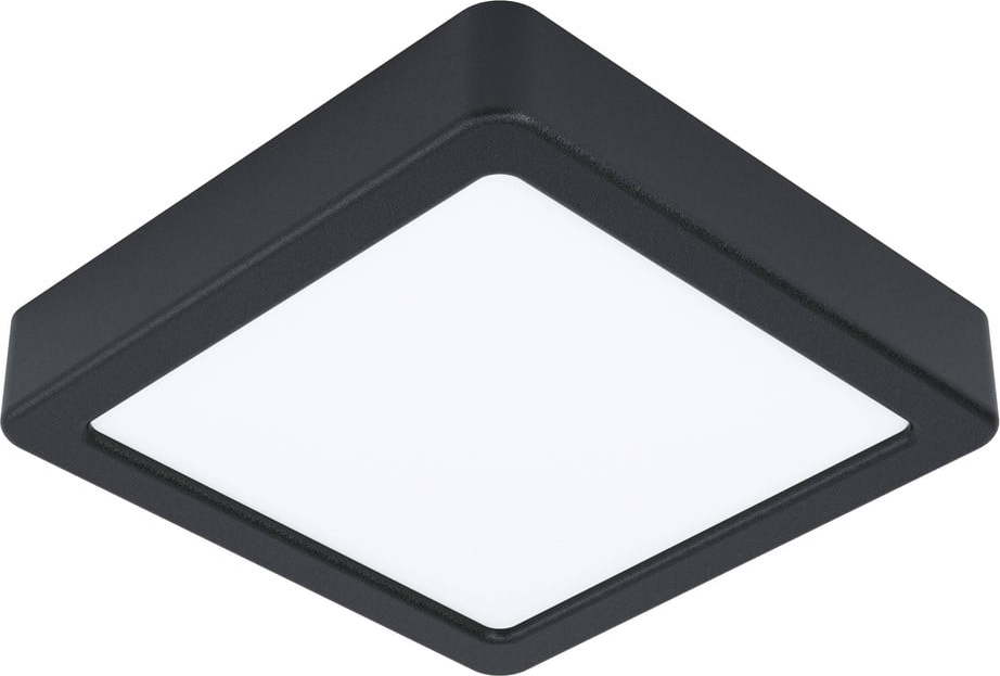 Černé LED stropní svítidlo 16x16 cm FUEVA 5 – EGLO Eglo