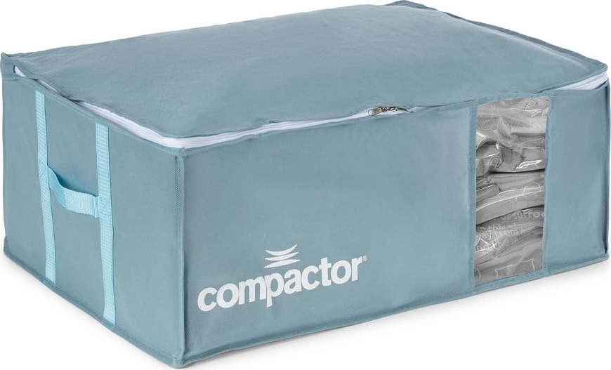 Vakuový plastový úložný box na oblečení 65x45x27 cm Blue Edition – Compactor Compactor