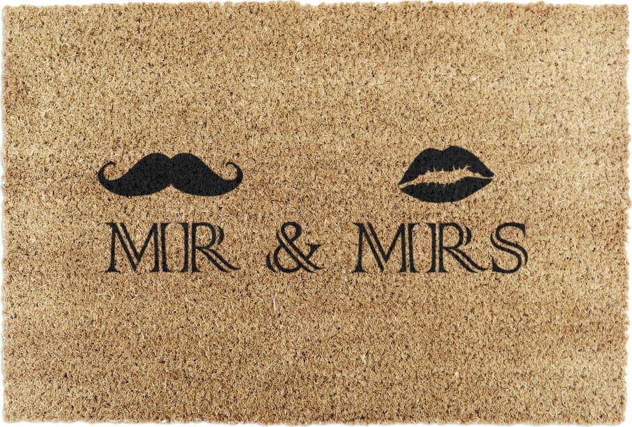 Rohožka z kokosového vlákna 40x60 cm Mr and Mrs – Artsy Doormats Artsy Doormats