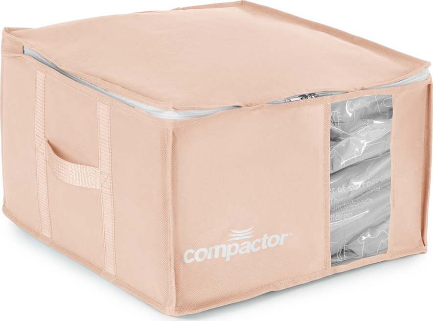 Vakuový plastový úložný box na oblečení 42x40x25 cm Pink Edition – Compactor Compactor